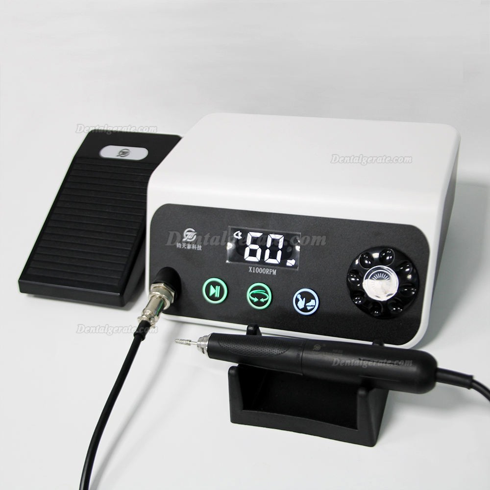 TJJ HP88 b&uuml;rstenloser mikromotor zahntechnik mit 60000 U/min handst&uuml;ck und pedalsteuerung